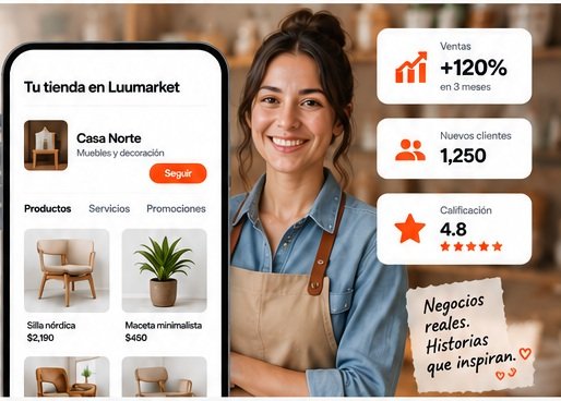 Ejemplo de tienda Luumarket con métricas