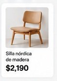 Silla nórdica de madera